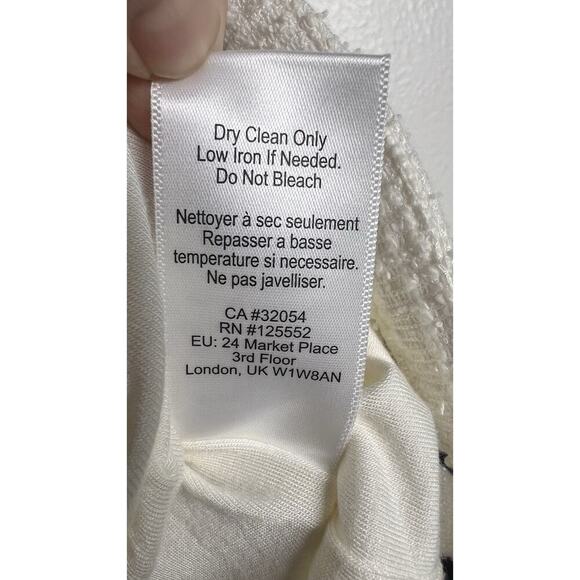 Anthropologie X Dolan Left Coast Tulley Textured Cream Mini Skirt Size XS NEW - Picture 10 of 11